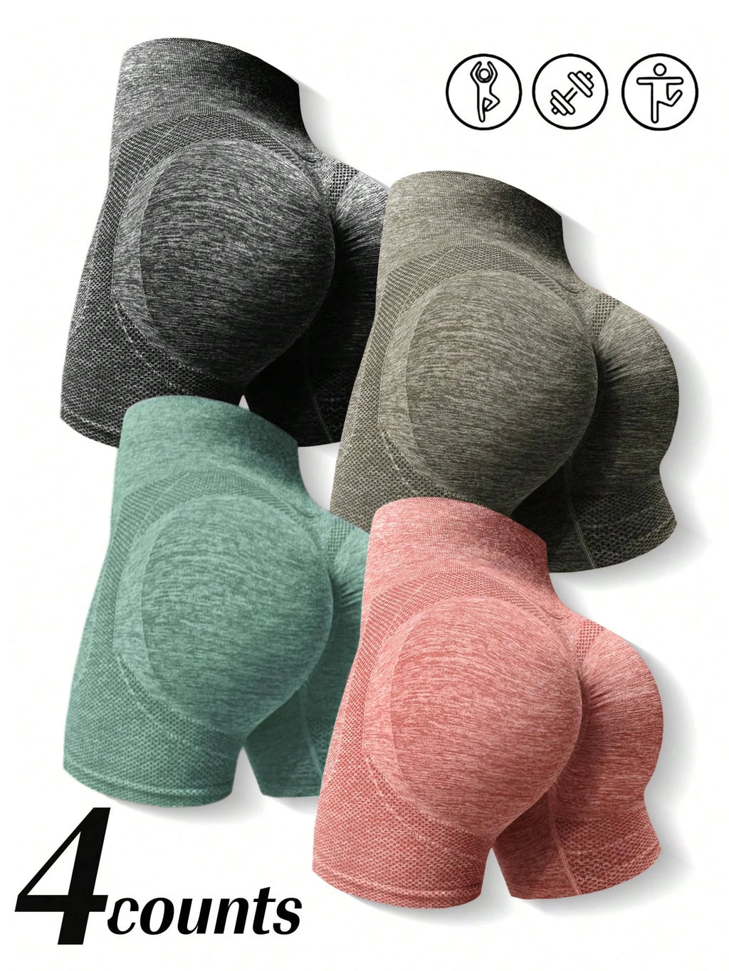 ELITE 2.0 – Short sans couture (Pack de 4)