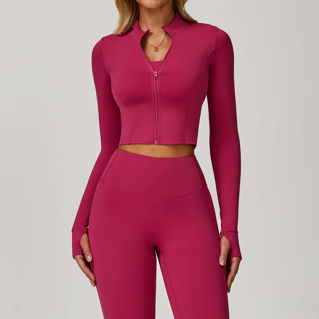 Ensemble vêtements de fitness gainant 4 pièces – Tenue sport femme