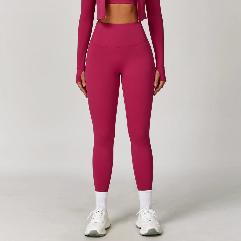 Ensemble vêtements de fitness gainant 4 pièces – Tenue sport femme