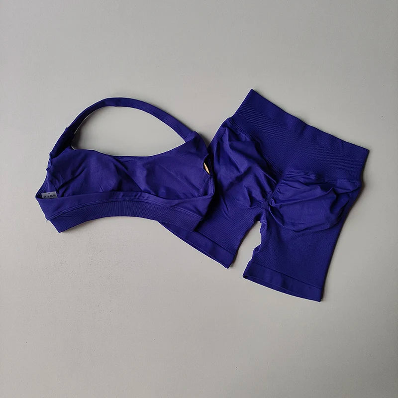 Ensemble 2 pièces dos nu sans couture – Femme