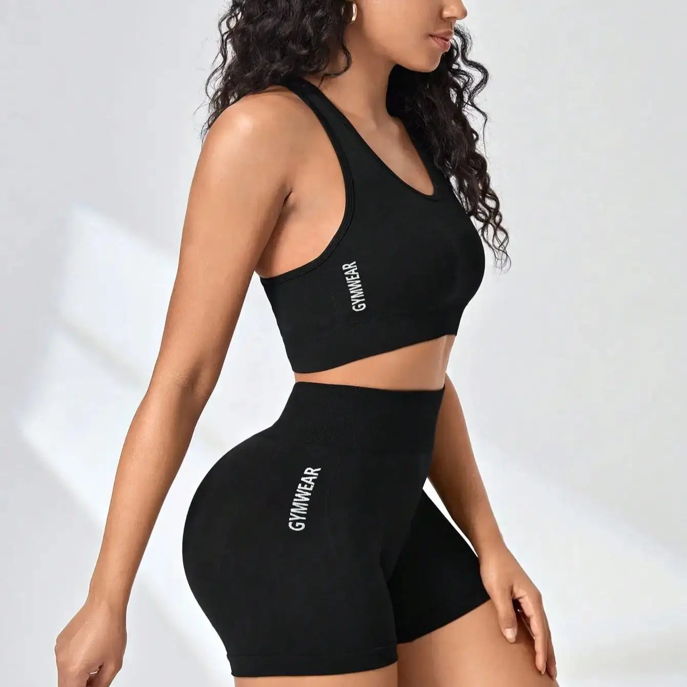 Ensemble fitness femme sans couture