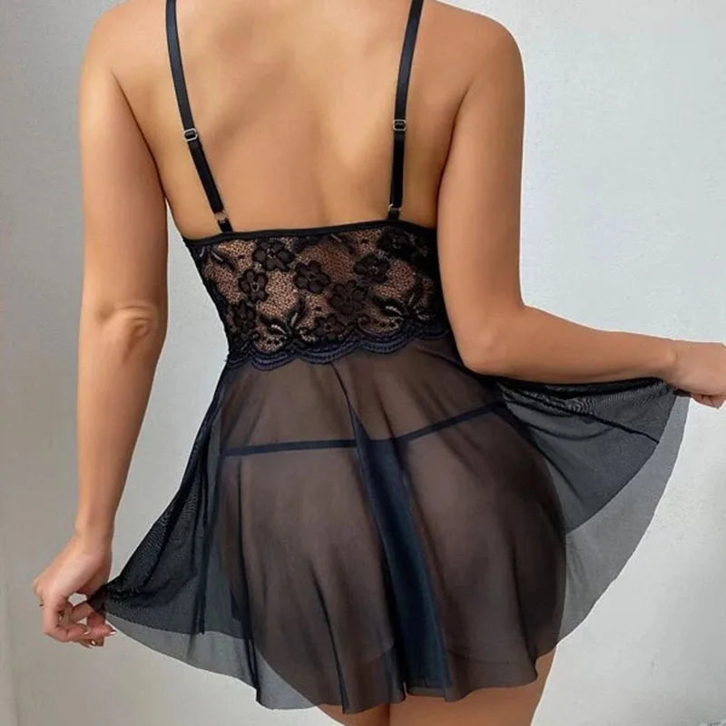 Ensemble lingerie dentelle sexy