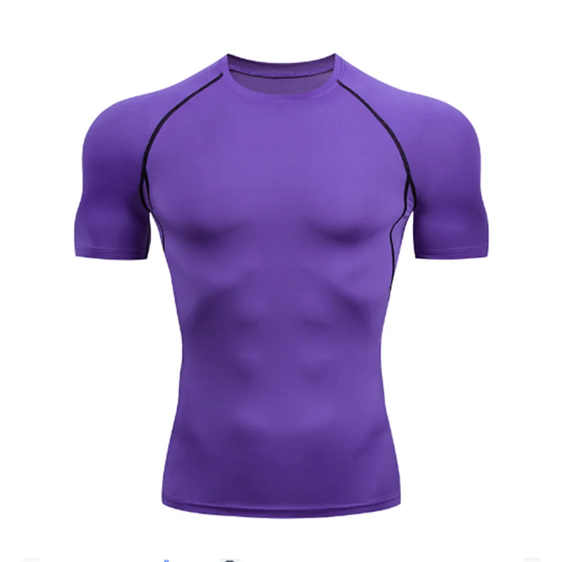 T-shirt de compression pour homme à manches courtes